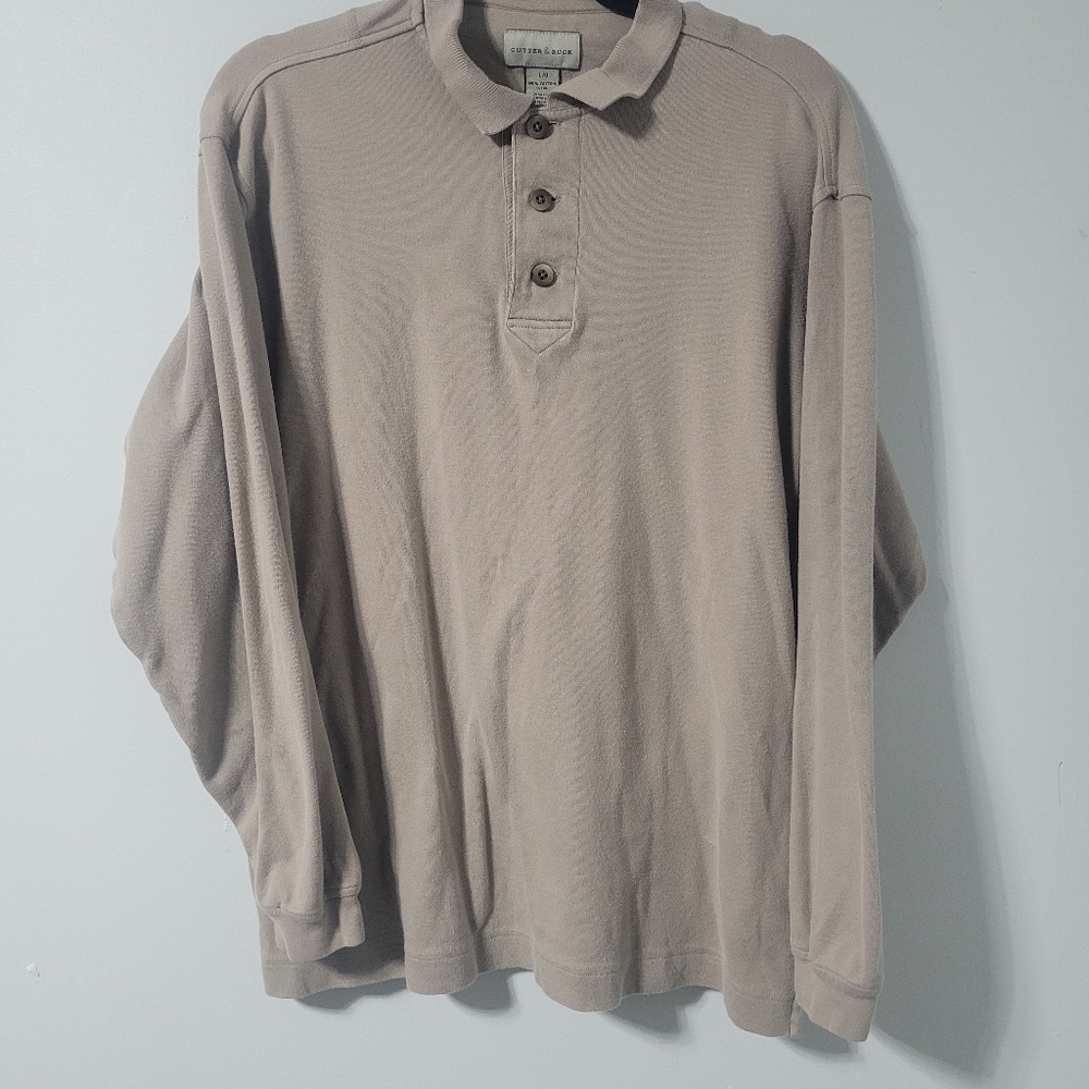 Cutter & Buck Mens Long Sleeve Polo Shirt Collared‎ Casual Top - Picture 2 of 7